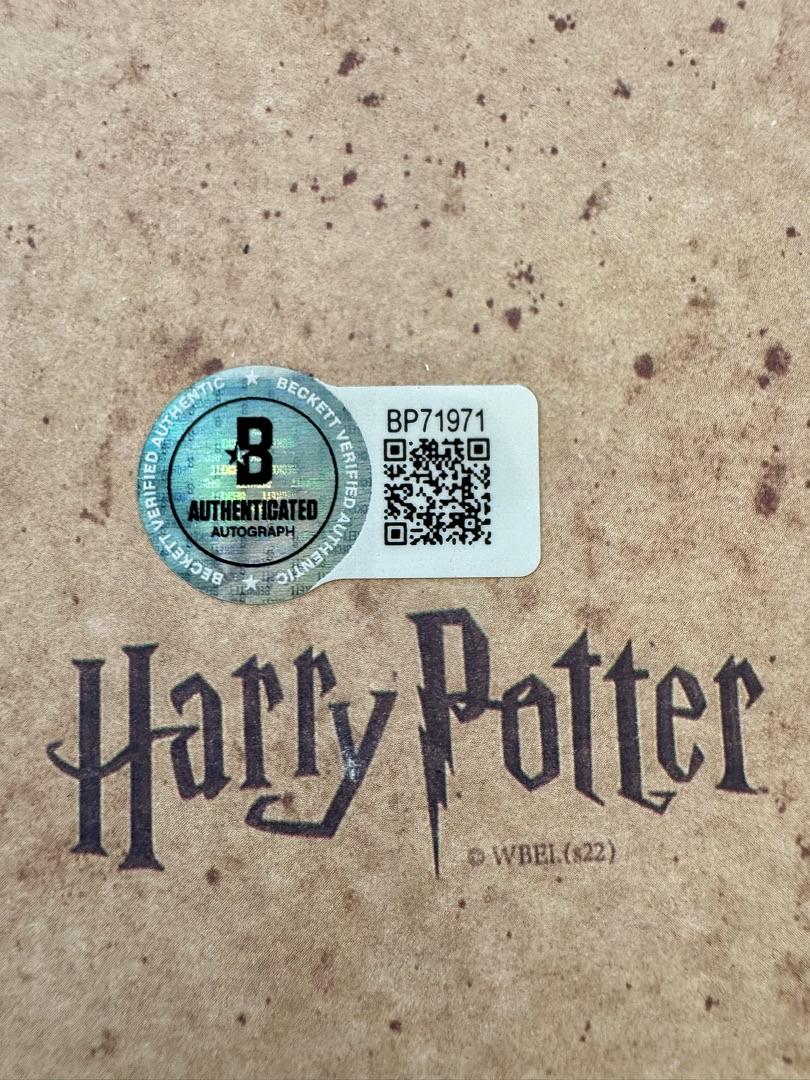 Daniel Radcliffe Signed Marauders Map (Harry Potter) - Beckett COA