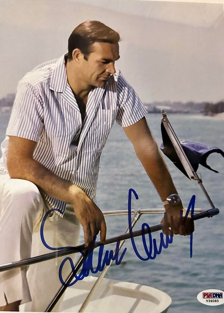 Sean Connery (James Bond) Signed 8x10 Photo - PSA COA