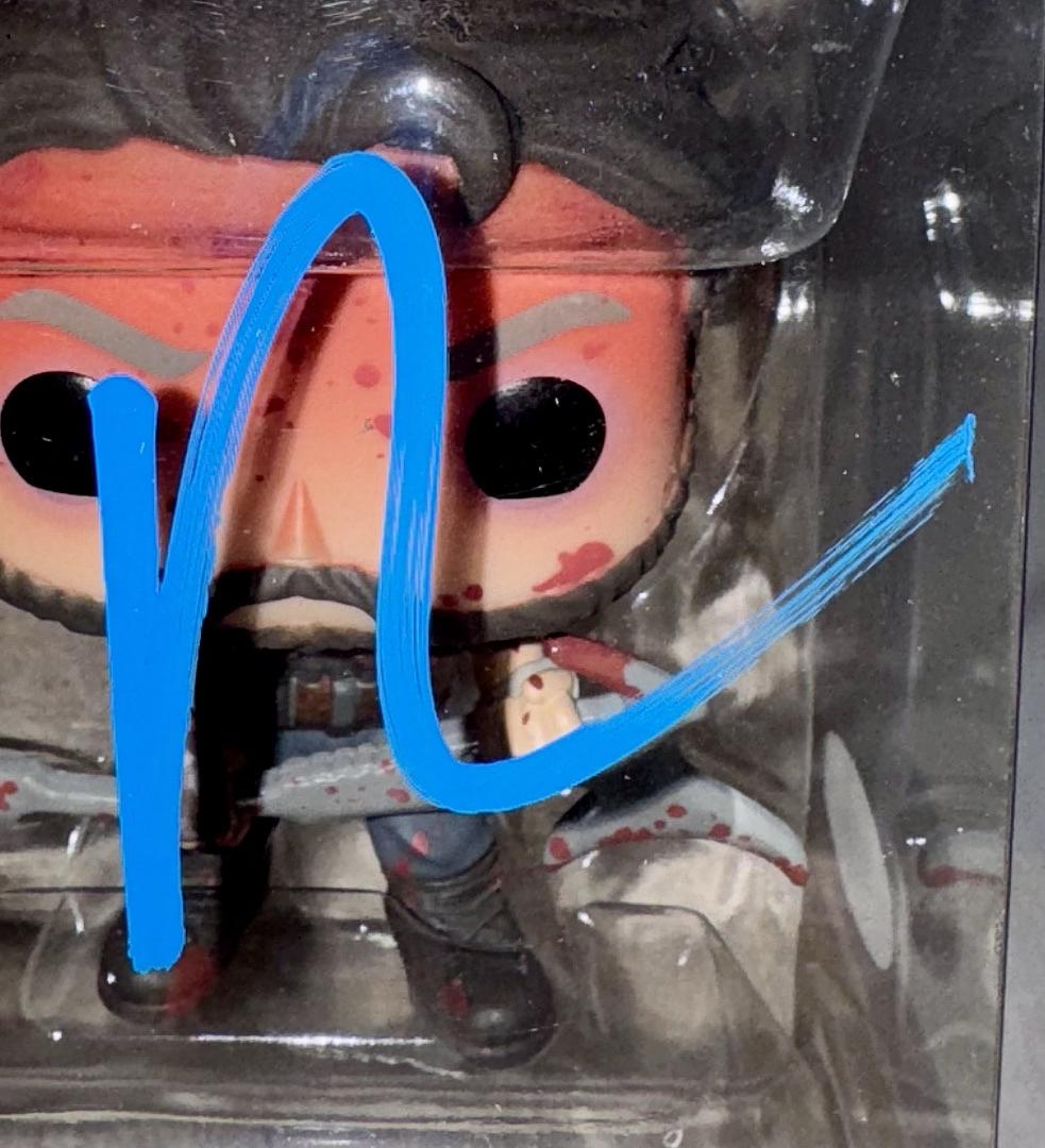 Nicholas Cage Signed Funko Pop #1131 "Red Miller" Mandy (Blue Ink) - ACOA