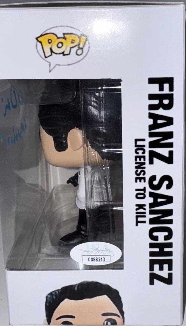 Robert Davi Signed Funko Pop "Franz Sanchez" (James Bond 007) w/Inscription - JSA COA #4