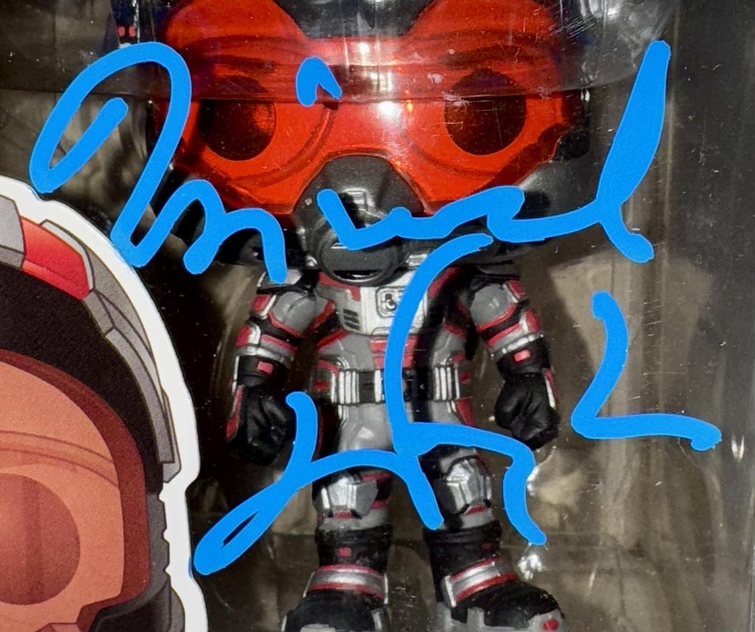 Michael Douglas Signed Funko Pop #343 "Hank Pym" Ant-Man (Blue Ink) - Beckett COA #02