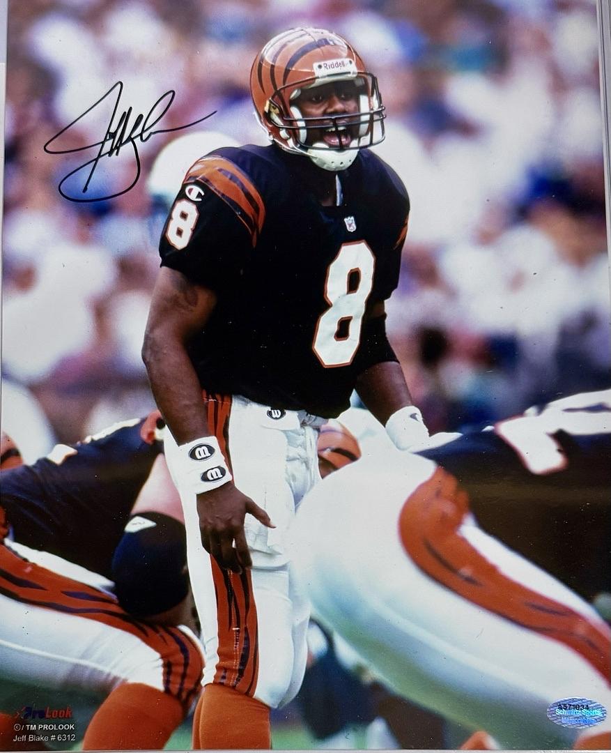 Jeff Blake Signed 8x10 Photo Cincinnati Bengals - Schwartz COA