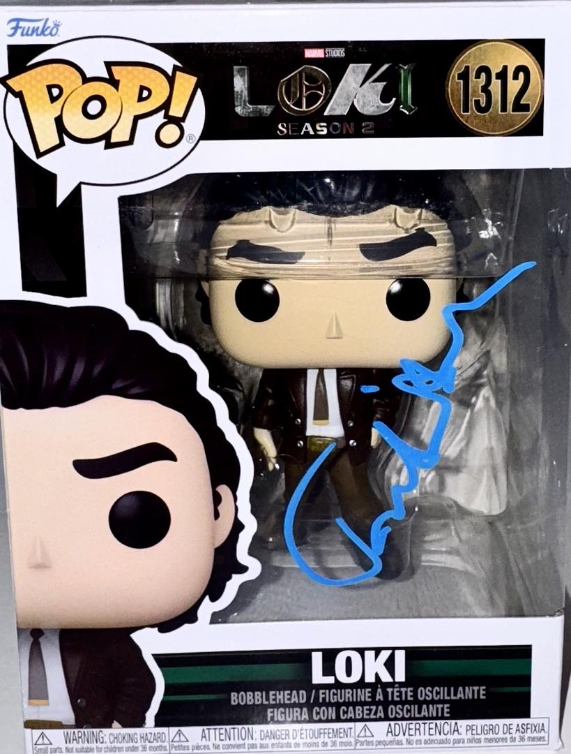 Tom Hiddleston Signed Funko Pop #1312 "Loki" Marvel - Beckett COA