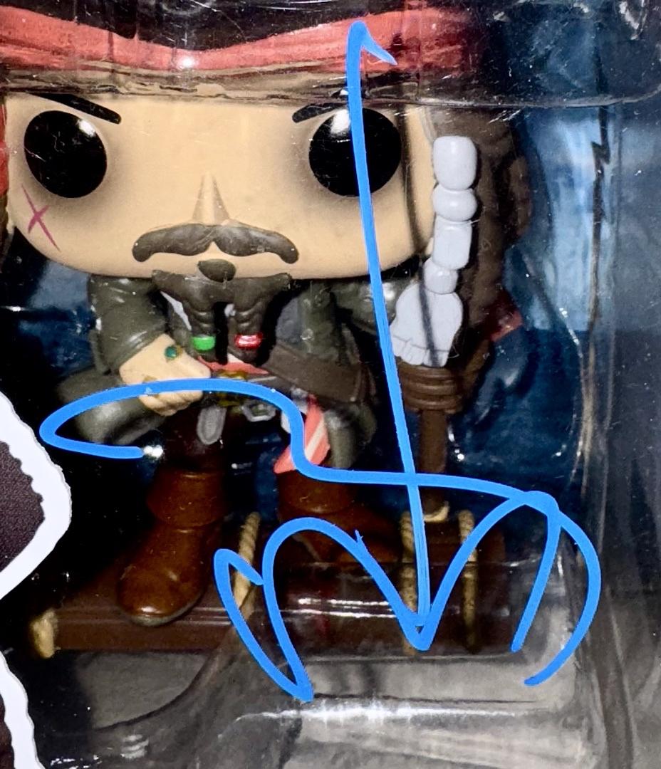 Johnny Depp Signed Funko Pop #1482 Jack Sparrow (Pirates Of The Caribbean) - Beckett COA