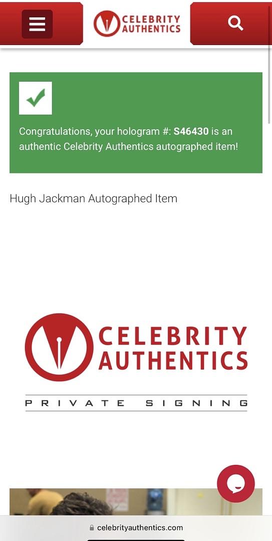 Hugh Jackman Signed Funko Pop #637 "Wolverine" Marvel - Celebrity Authentics