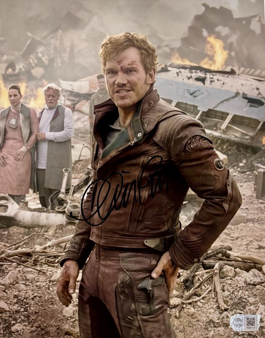 Chris Pratt Signed 11x14 Photo (Starlord GOTG) - SWAU COA #01