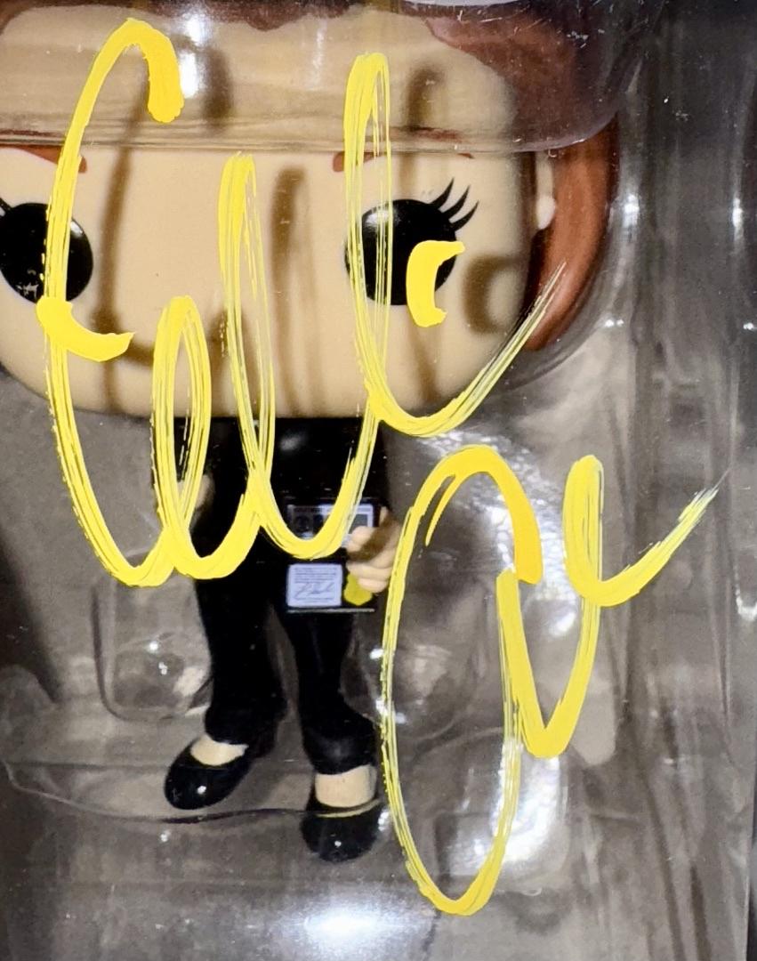 Gillian Anderson Signed Funko Pop #1613 "Dana Scully" (Yellow Ink) - PSA COA #2