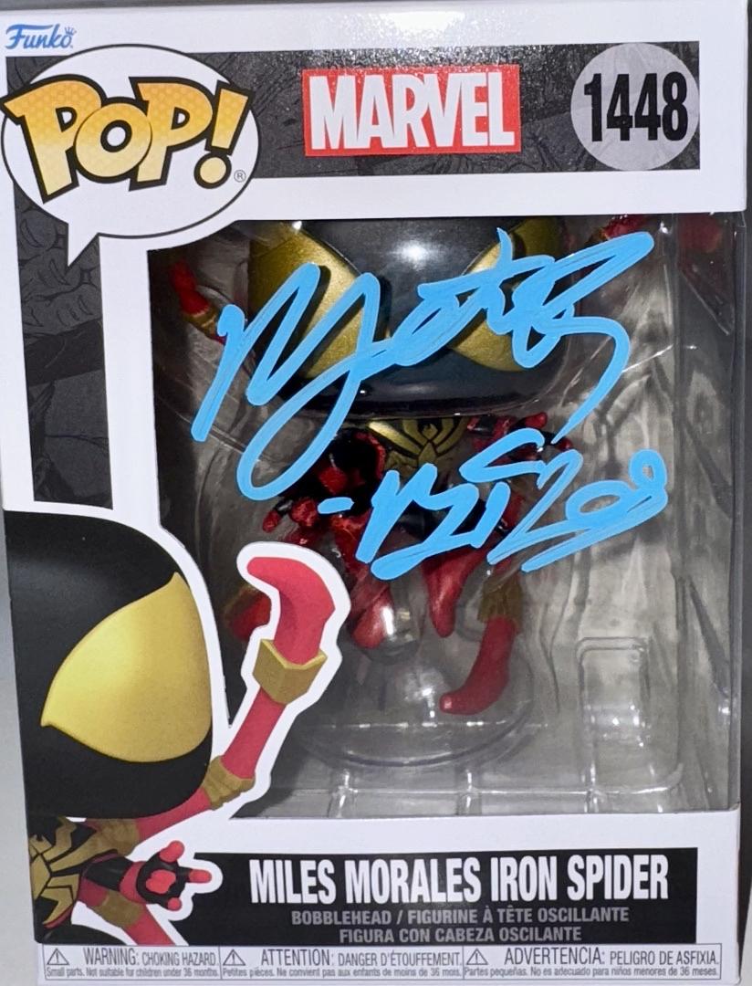 Nadji Jeter Signed Funko Pop #1448 "Miles Morales" (Spider-Man) - OC Celebrity Marketing