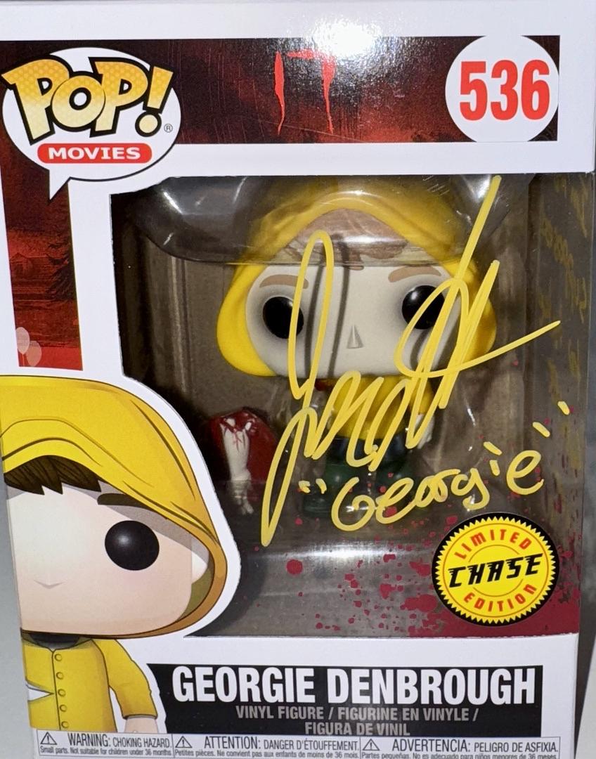 Jackson Robert Scott Signed Funko Pop #536 Chase Variant "Georgie Denbrough" (IT) w/Inscription - OCC Celebrity Marketing