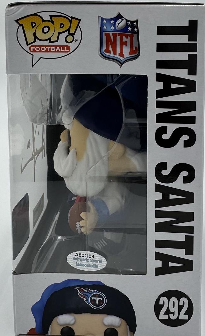 Vince Young Signed Fanatics Exclusive Funko Pop #292 (Titans Santa) - Schwartz COA