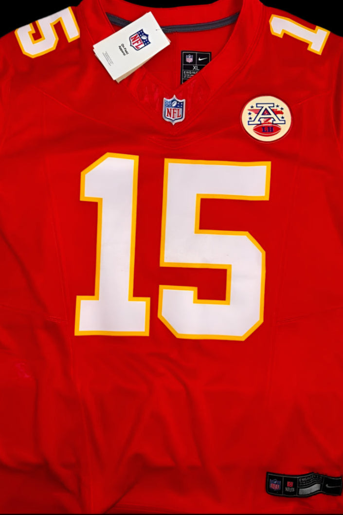 Patrick Mahomes Signed Red Nike Chiefs Jersey - Fanatics COA #01