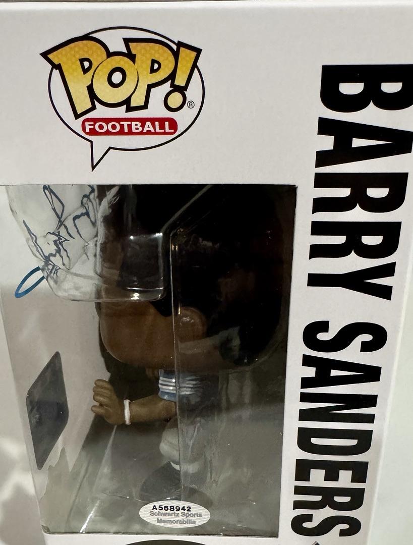 Barry Sanders Signed Funko Pop #81 Lions - Schwartz COA
