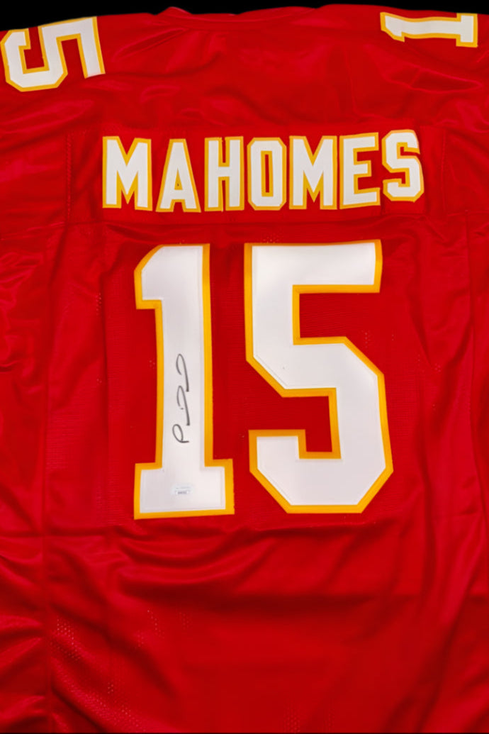 Patrick Mahomes Signed Red Chiefs Jersey - JSA COA #03