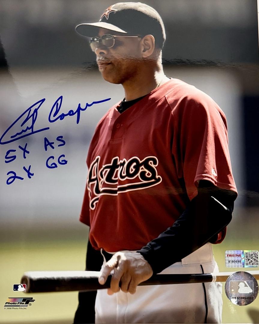 Cecil Cooper Signed 8x10 Photo Houston Astros - TriStar COA