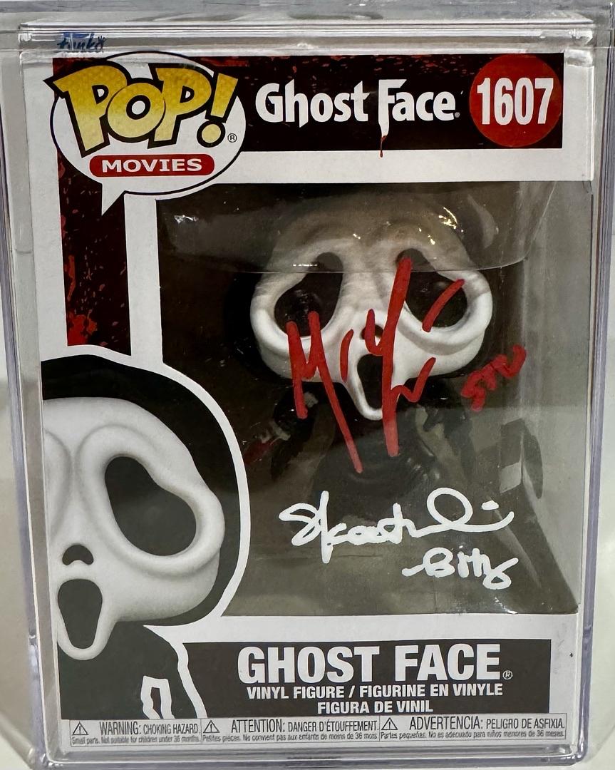 Matthew Lillard & Skeet Ulrich Signed Funko Pop #1607 "Ghost Face" (Scream) - Beckett COA #03#