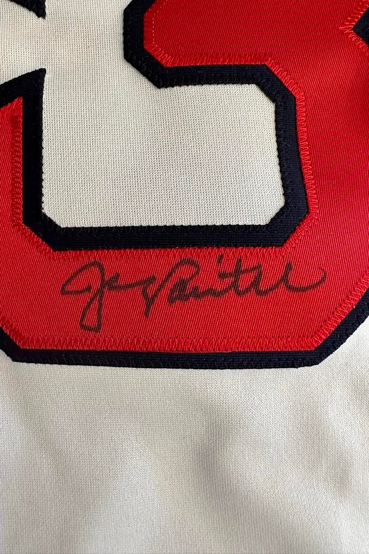 Jason Varitek Signed Red Sox 2004 World Series White Majestic Jersey - SureShot COA