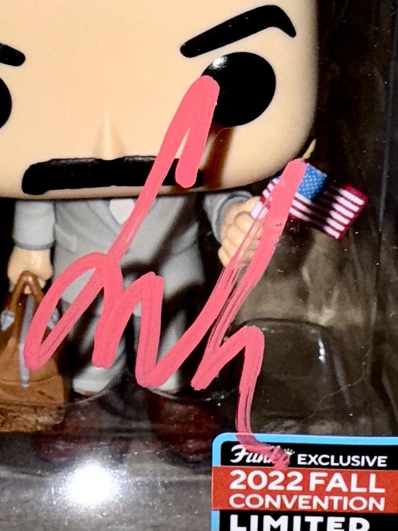 Sacha Baron Cohen Signed LIMITED EDITION Funko Pop #1269 Borat - Beckett COA