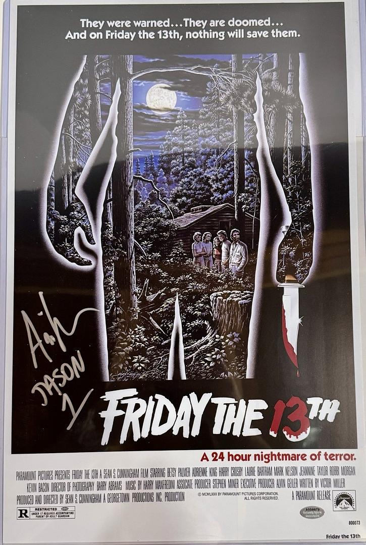 Ari Lehman Signed 11x17 Photo (Friday The 13th) - Schwartz COA