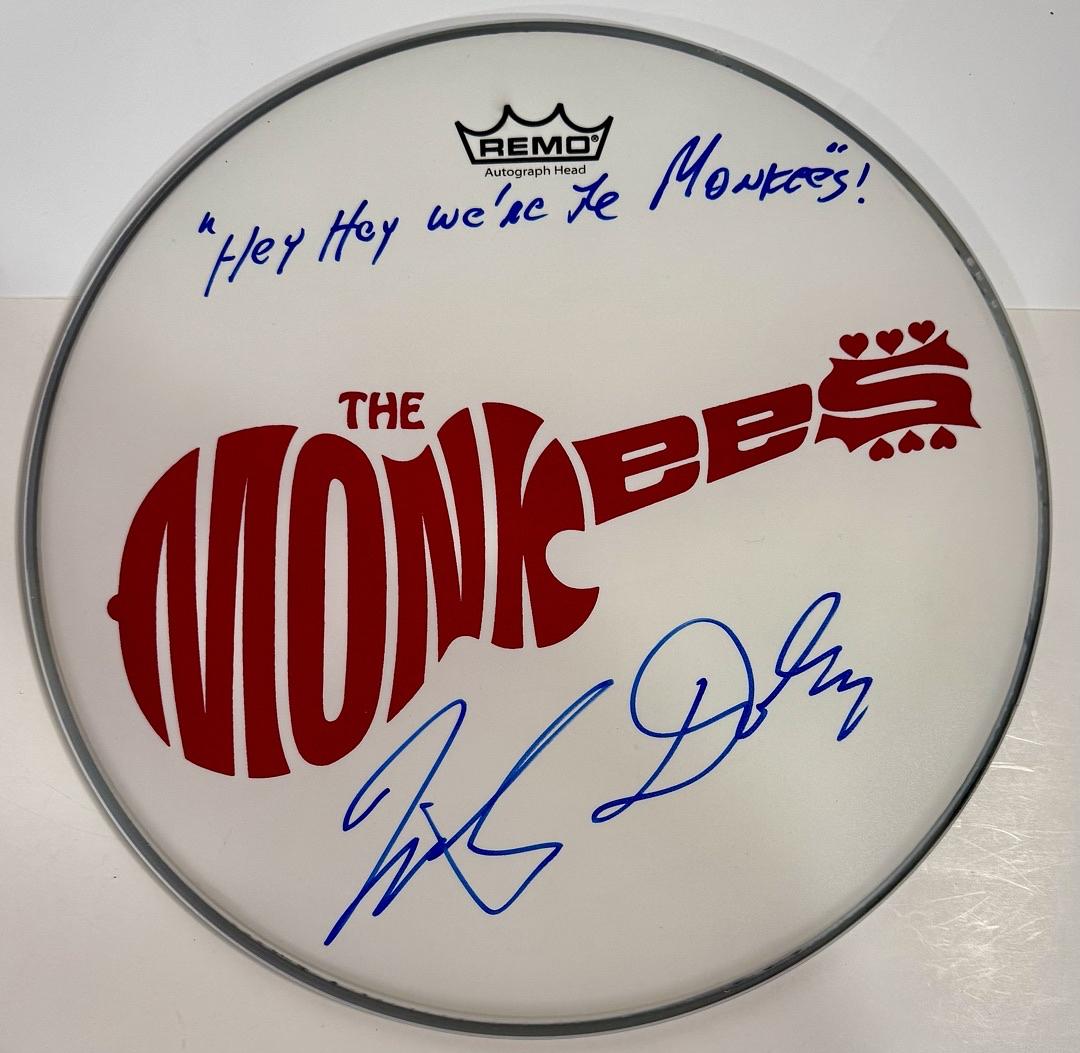 Mickey Dolenz Signed Drum Head (The Monkees) - JSA COA
