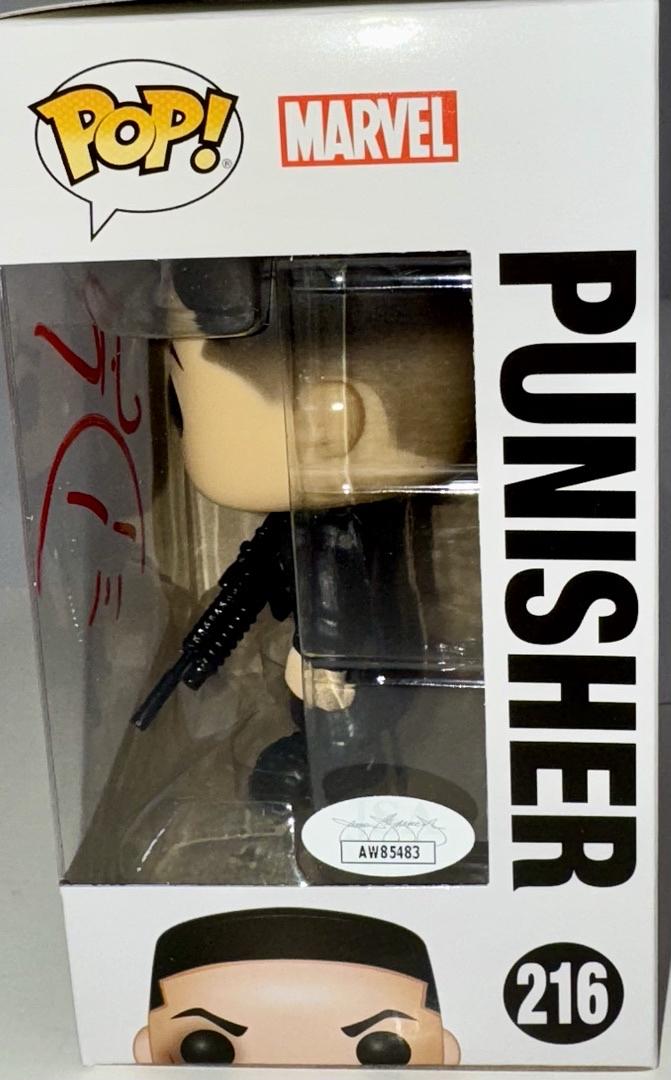 Jon Bernthal Signed Funko Pop #216 "Punisher" w/Drawing (Daredevil) - JSA COA