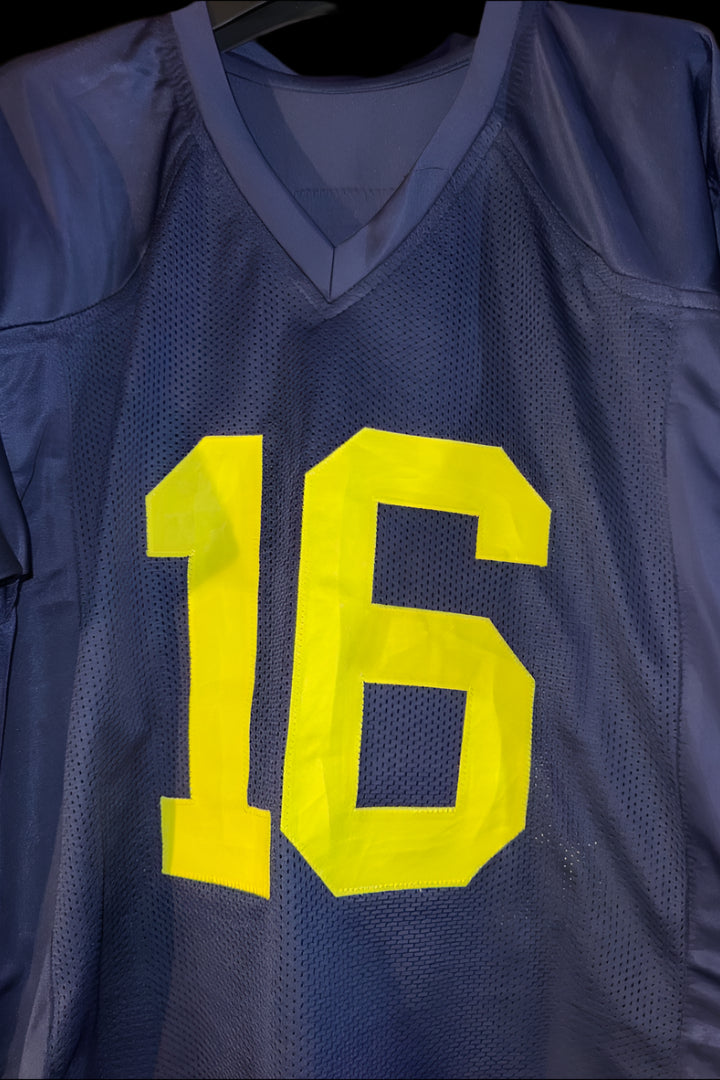 Denard Robinson Signed Custom Michigan Wolverines Jersey w/ Big Ten MVP Inscription - Schwartz COA
