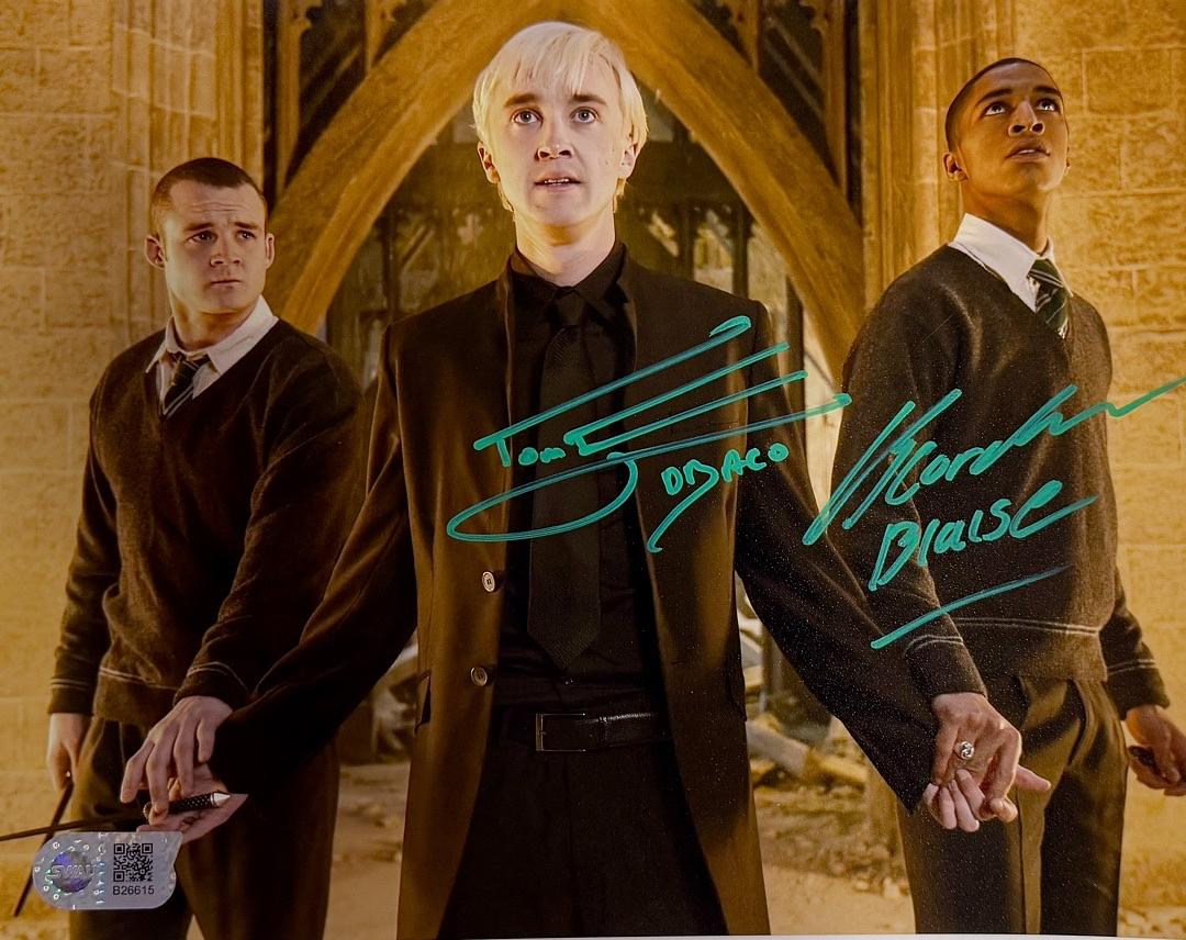 Tom Felton & Louis Cordice Signed 8x10 Photo (Harry Potter) - SWAU