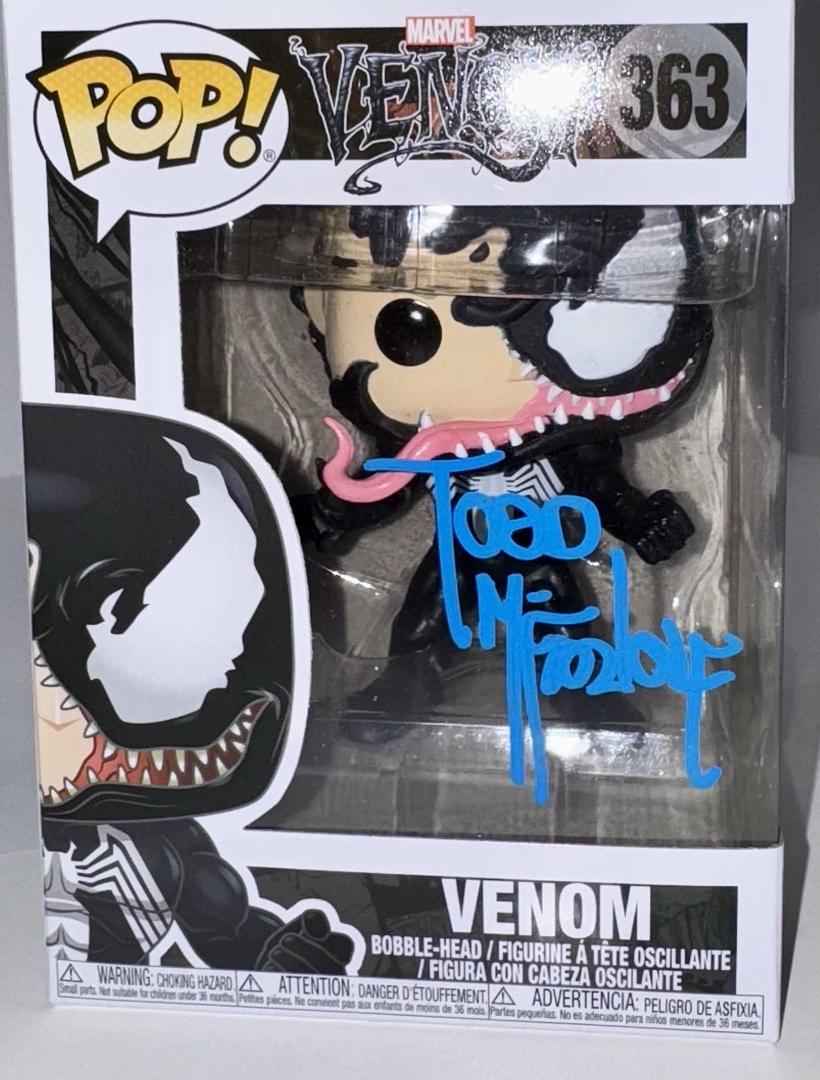 Todd McFarlane Signed Funko Pop #363 "Venom" (Marvel) - Beckett COA