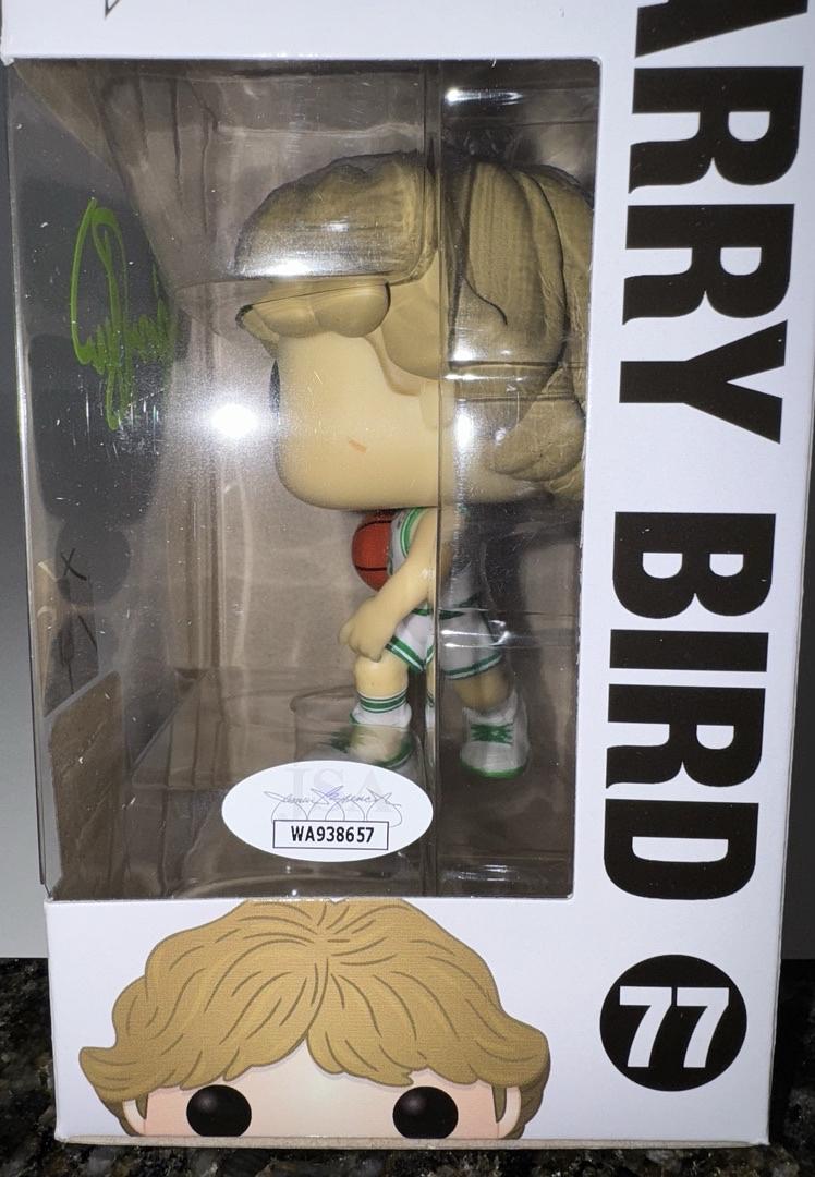 Larry Bird Signed Funko Pop #77 (Boston Celtics) - JSA COA