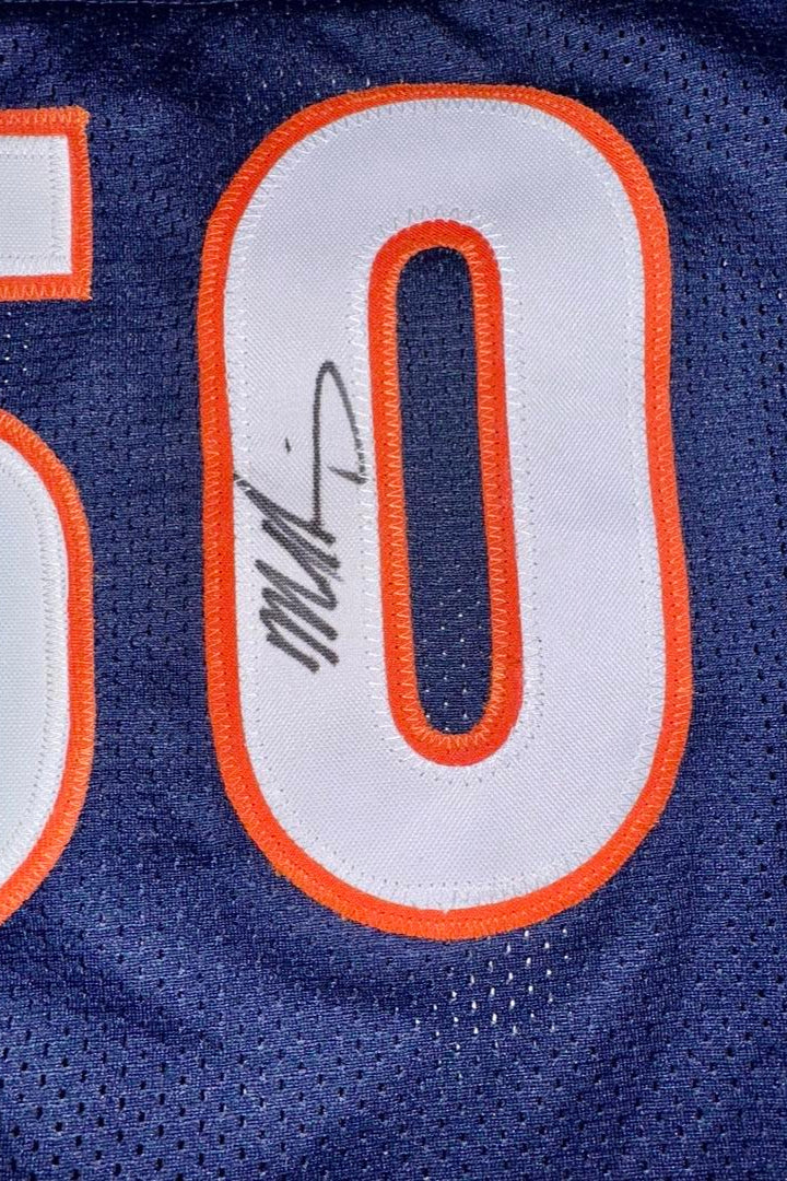 Chicago Bears "Monsters of the Midway" Autographed Butkus / Singletary / Urlacher Signed Custom Jersey - Beckett COA #01