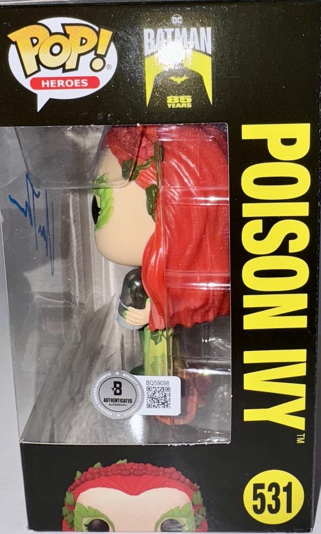 Uma Thurmam Signed Funko Pop #531 "Poison Ivy" Batman & Robin - Beckett COA #02