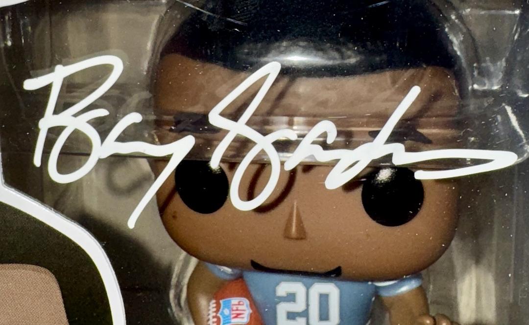 Barry Sanders Signed Funko Pop #81 Detriot Lions - Beckett COA