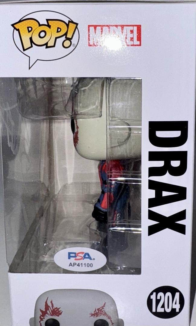 Dave Bausista Signed Funko Pop #1204 "Drax" GOTG - PSA COA #01