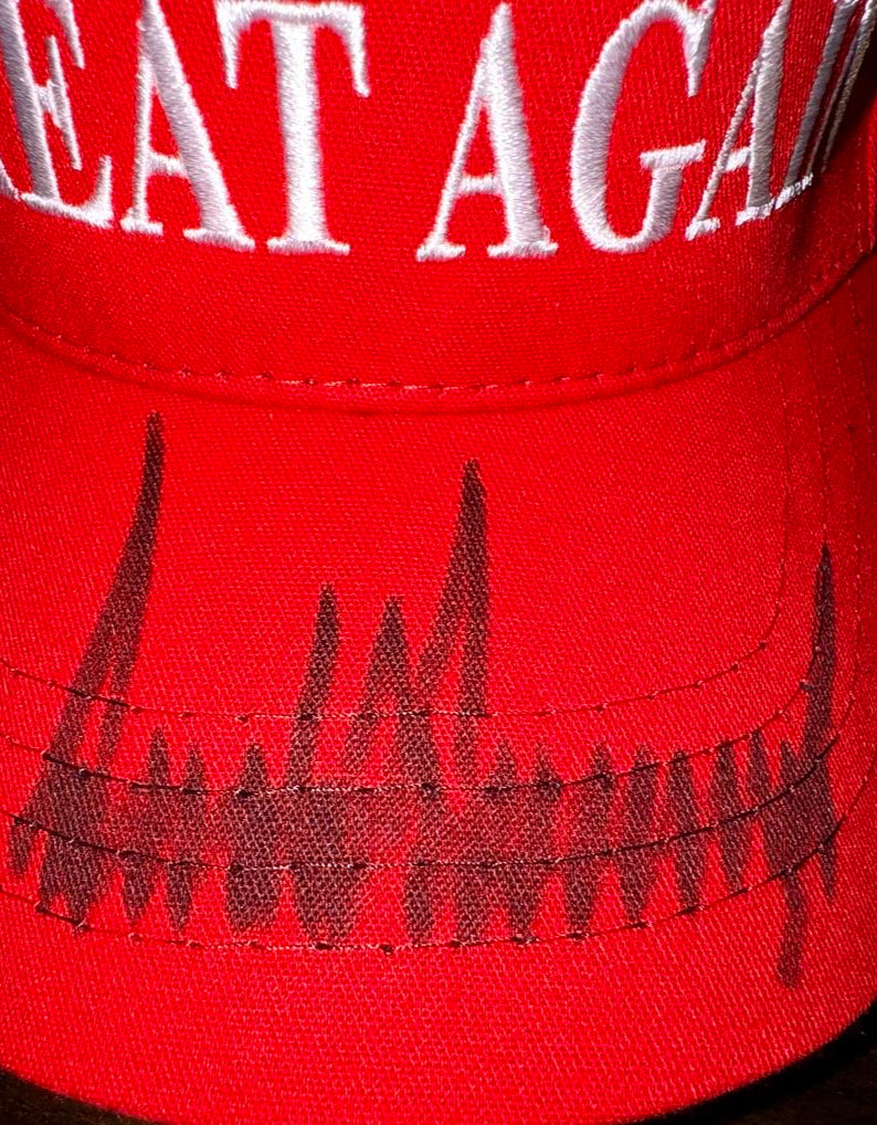Donald Trump Signed MAGA President #45 Hat/Cap (Red) #01 JSA COA w/full letter of authenticity