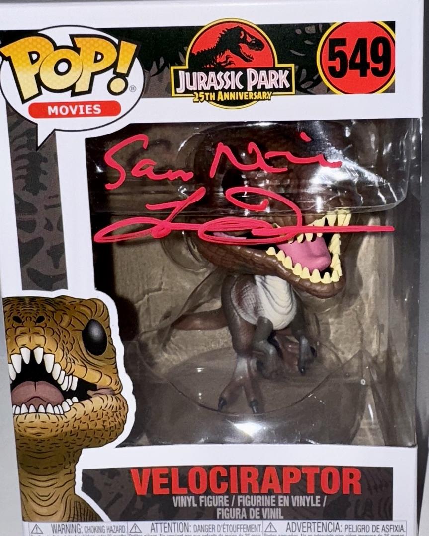 Laura Dern & Sam Neill Signed 25th Anniversary Funko Pop #549 (Jurassic Park) *RARE* - Celebrity Authentics #01