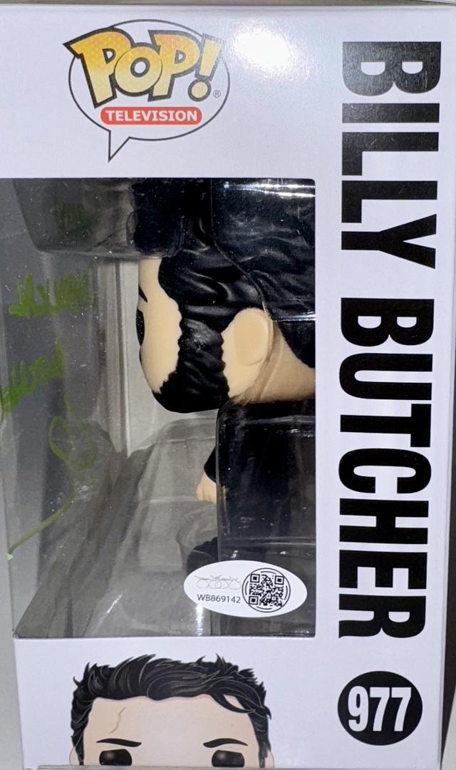 Karl Urban Signed Funko Pop #977 "Billy Butcher" (The Boys) w/quote Green Ink - JSA COA