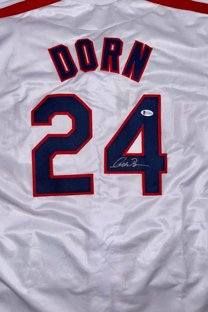 Corbin Bernsen Signed Custom Major League Dorn Jersey - Beckett COA