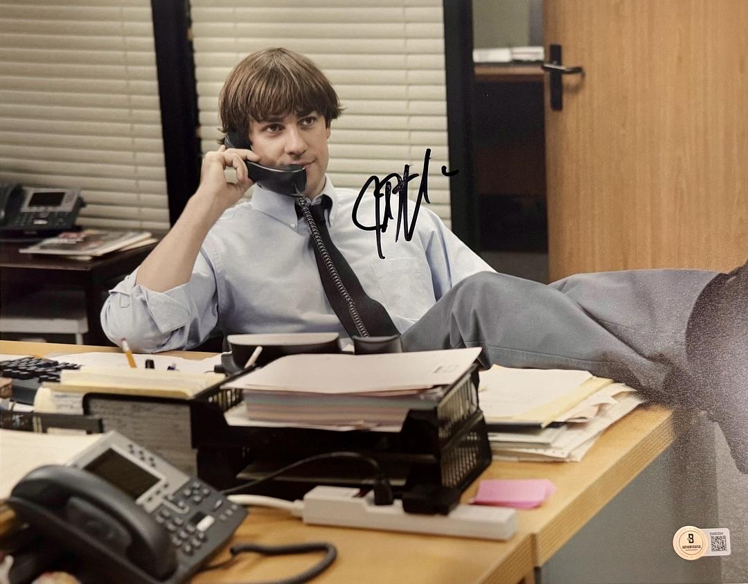 John Krasinski Signed 11x14 Photo (The Office) - Beckett COA