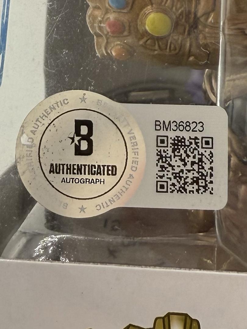 Josh Brolin Signed Funko Pop #453 Thanos (Marvel Avengers) - Beckett COA
