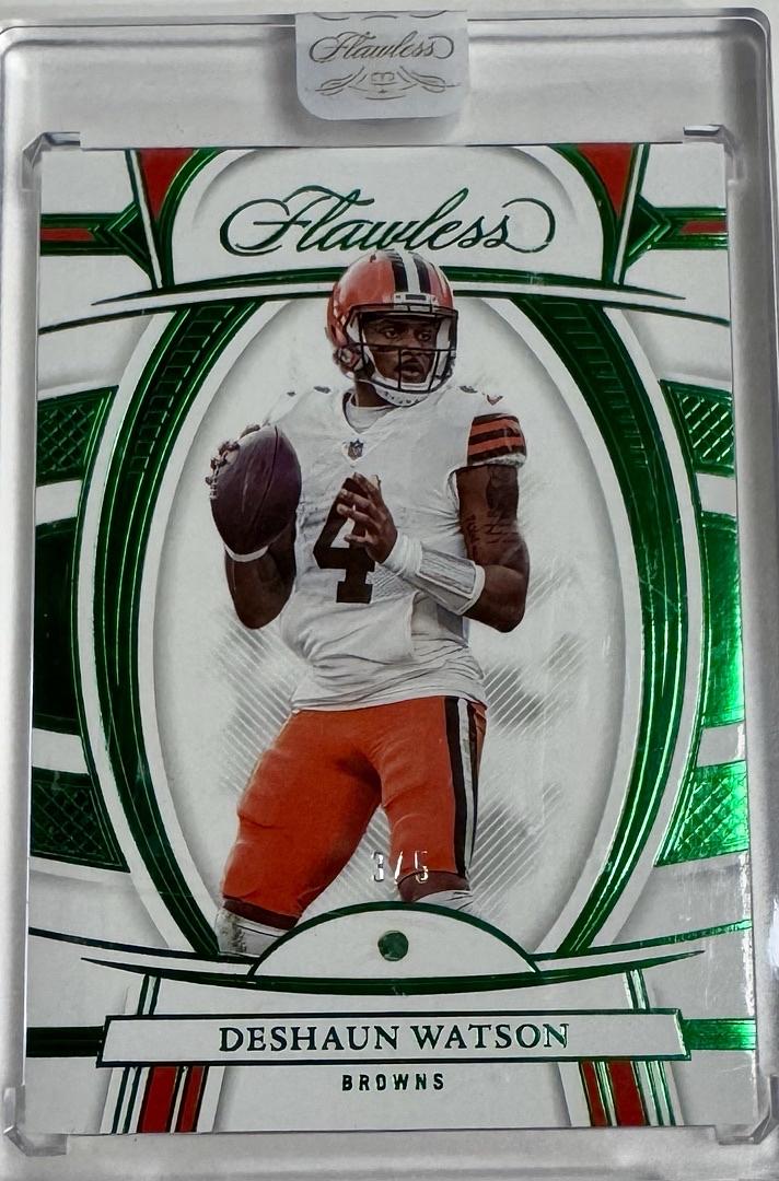 2022 Deshaun Watson Panini Flawless Emerald #13