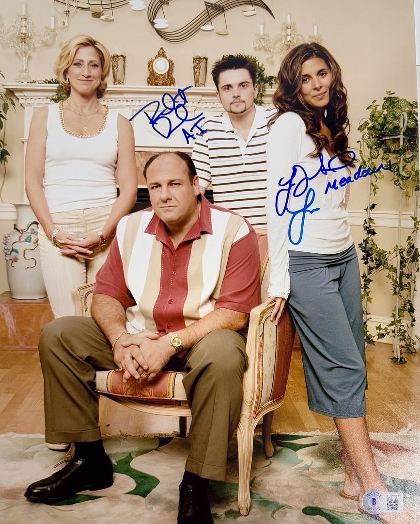 Jamie Lynne Sigler & Robert Iler Signed 11x14 Photo (The Sopranos) - Beckett COA