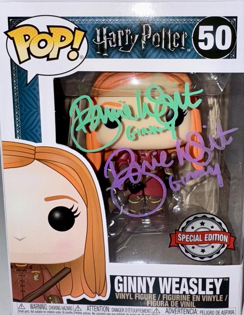 Bonnie Wright Signed Funko Pop #50 "Ginny Weasley" (Harry Potter) - Official Pix #01