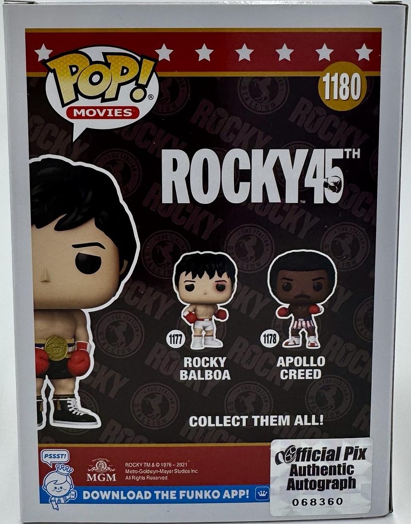Sylvester Stallone Signed Funko Pop #1180 Rocky Balboa (Rocky) - Official Pix