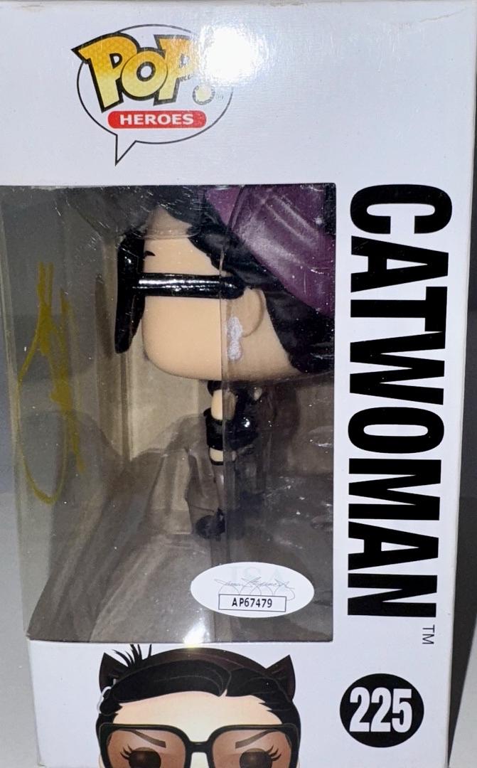 Anne Hathaway Signed Funko Pop #225 Catwoman - JSA COA