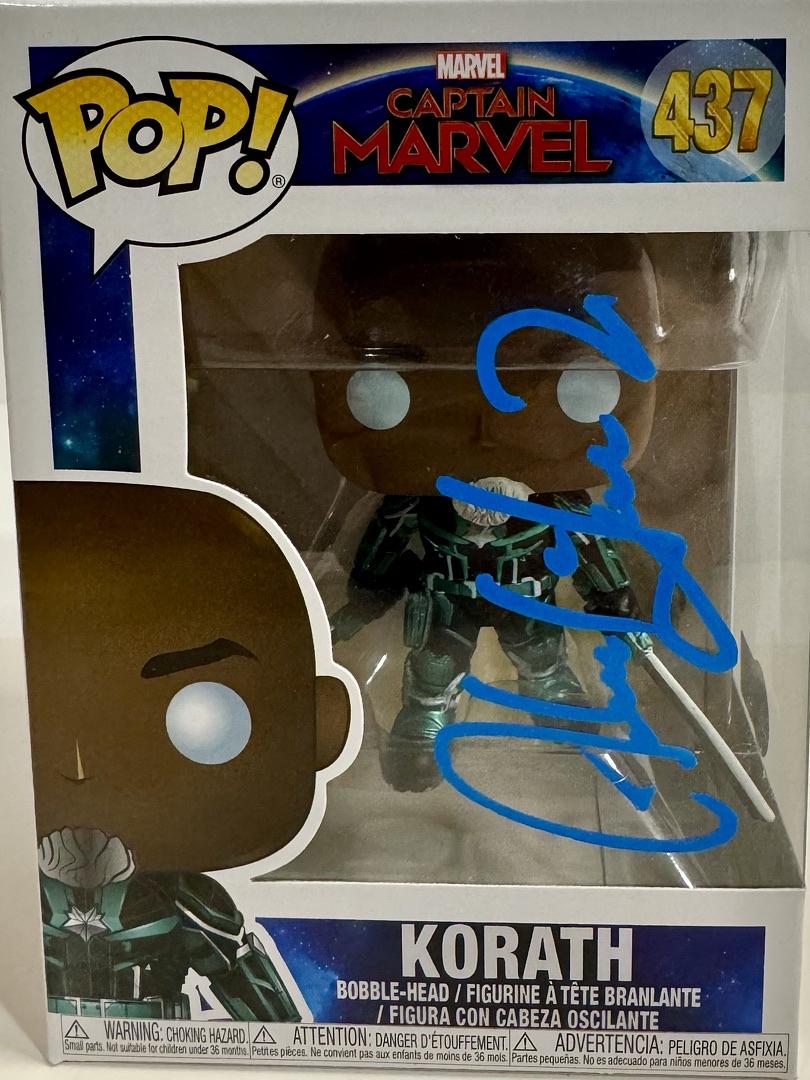 Djimon Hounsoi Signed Funko Pop #437 (Captain Marvel) - Beckett COA