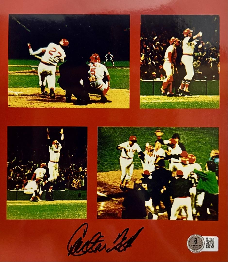 Carlton Fisk Signed 8x10 Photo Boston Red Sox - Beckett COA #01
