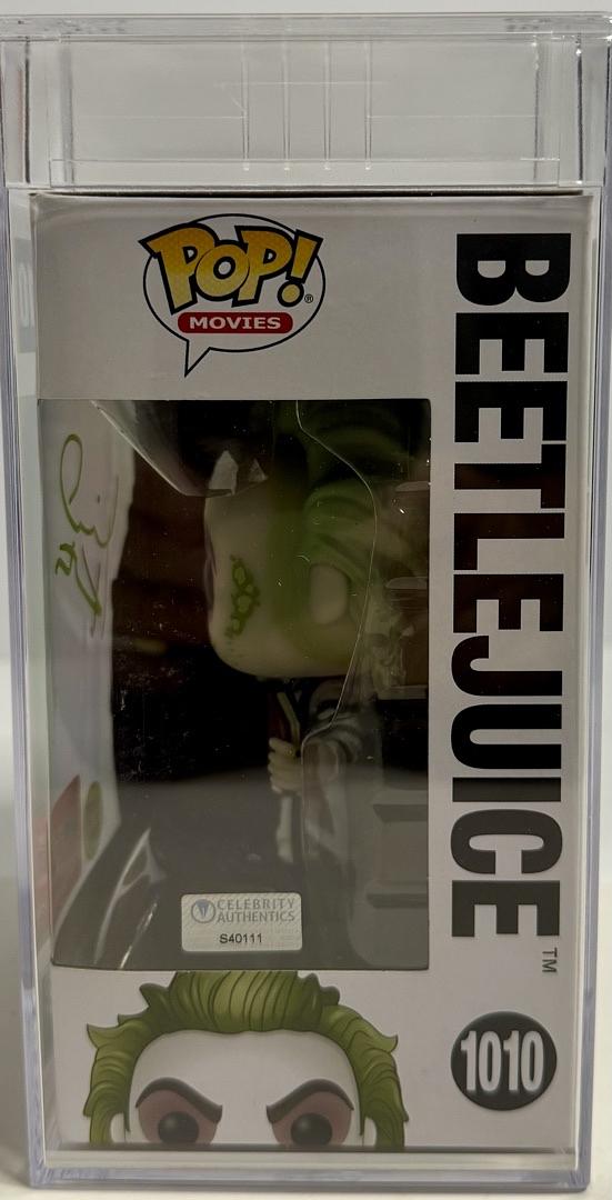 Michael Keaton Signed Funko Pop #1010 (Beetlejuice) Celebrity Authentics / PSA Graded and Encapsulated Near Mint