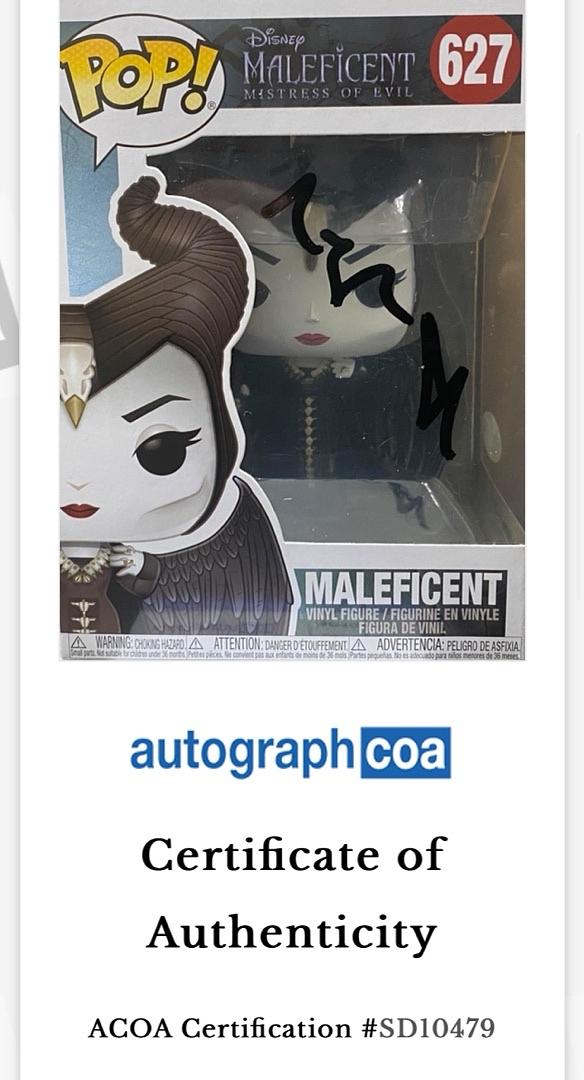 Angelina Jolie Signed Funko Pop #627 Maleficent - ACOA