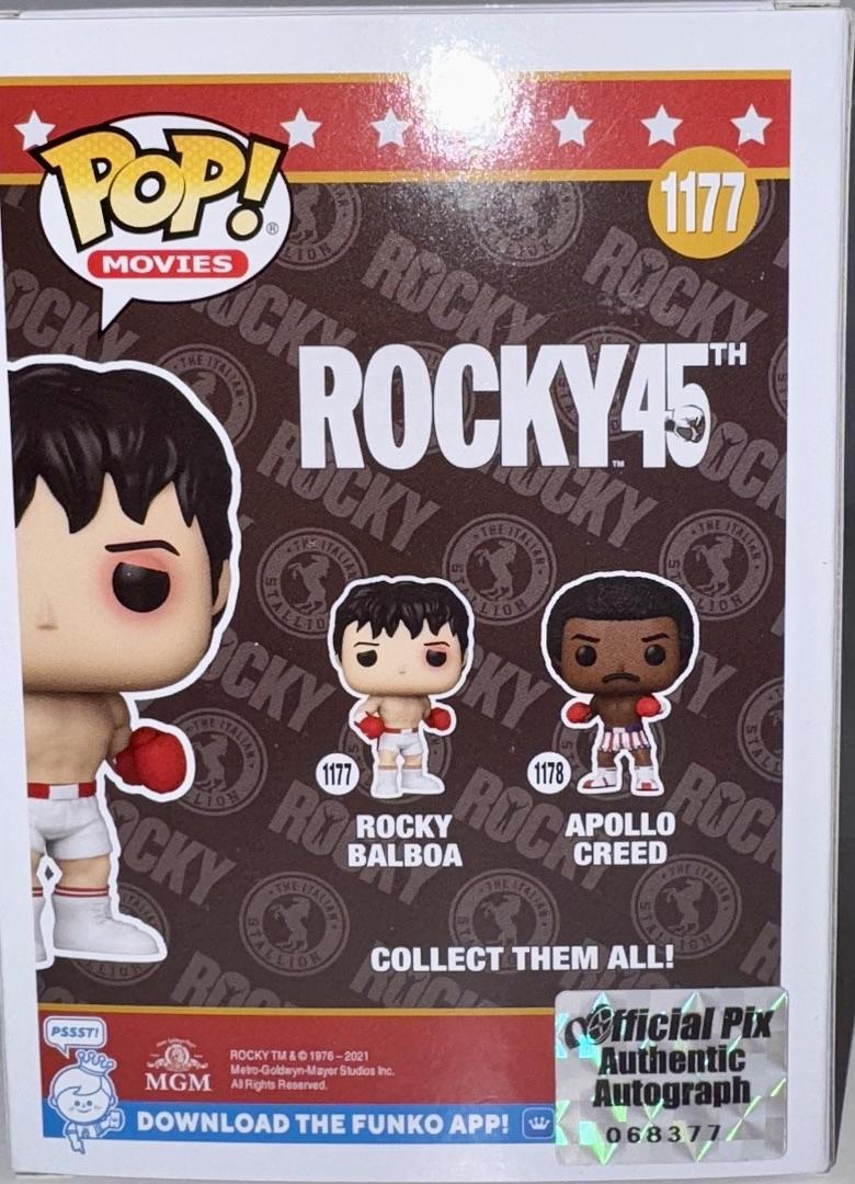 Sylvester Stallone Signed Funko Pop #1177 "Rocky Balboa" - Official Pix COA