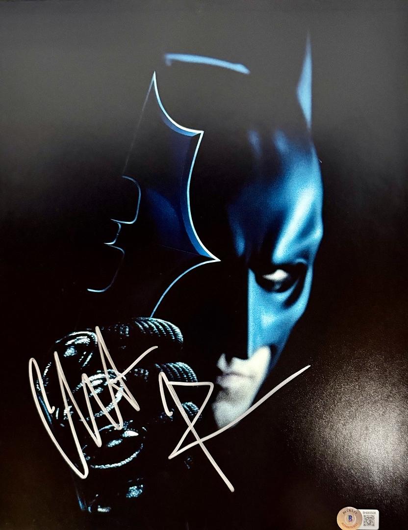 Christian Bale Signed 11x14 Photo (Batman Dark Knight) - Beckett COA #03