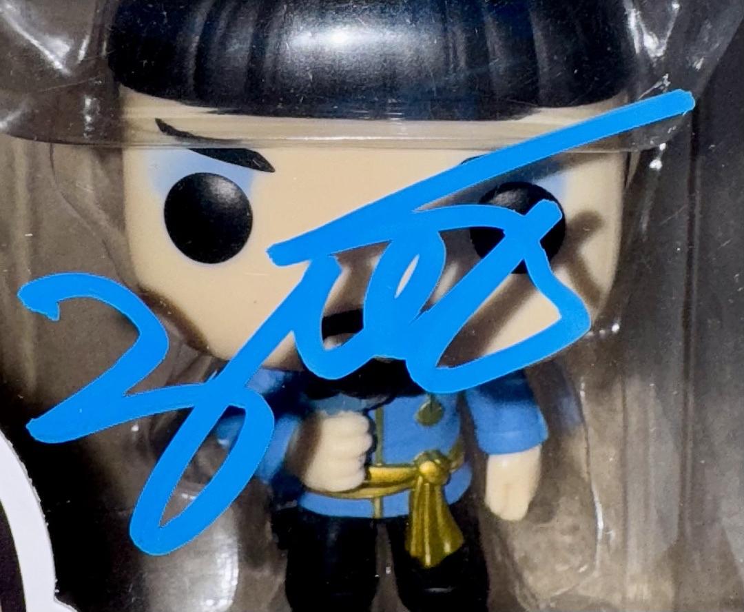 Zachary Quinto Signed Funko Pop #1139 "Spock" (Star Treck) - Beckett COA #01